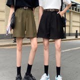 さらさら涼感生地タックショートパンツ 春 夏 | SHEENA | 詳細画像18