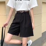 さらさら涼感生地タックショートパンツ 春 夏 | SHEENA | 詳細画像6