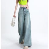 スーパーワイドデニムパンツ 春 夏 | SHEENA  | 詳細画像19 