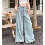 スーパーワイドデニムパンツ 春 夏 | SHEENA  | 詳細画像2 