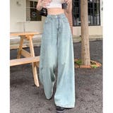 スーパーワイドデニムパンツ 春 夏 | SHEENA  | 詳細画像4 