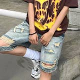 ダメージハーフルーズデニムパンツ 春 夏 | SHEENA | 詳細画像8