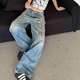 ペイント加工デニムワイドパンツ 春 夏 | SHEENA  | 詳細画像12 