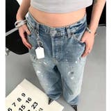 ペイント加工デニムワイドパンツ 春 夏 | SHEENA  | 詳細画像3 