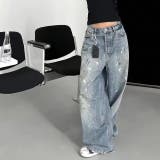 ペイント加工デニムワイドパンツ 春 夏 | SHEENA  | 詳細画像7 