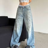 ペイント加工デニムワイドパンツ 春 夏 | SHEENA  | 詳細画像9 