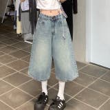 デニムルーズハーフパンツ バミューダパンツ 春 | SHEENA | 詳細画像10