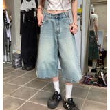 デニムルーズハーフパンツ バミューダパンツ 春 | SHEENA | 詳細画像11