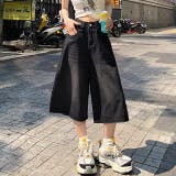デニムルーズハーフパンツ バミューダパンツ 春 | SHEENA | 詳細画像20