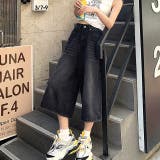 デニムルーズハーフパンツ バミューダパンツ 春 | SHEENA | 詳細画像23