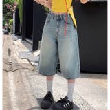 デニムルーズハーフパンツ バミューダパンツ 春 | SHEENA | 詳細画像4