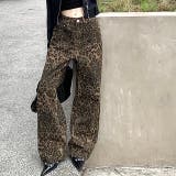 レオパード柄ワイドパンツ 春 夏 | SHEENA  | 詳細画像17 