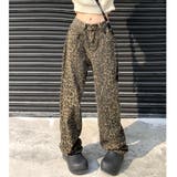 レオパード柄ワイドパンツ 春 夏 | SHEENA  | 詳細画像2 