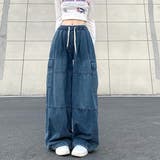 ヴィンテージデニムワイドイージーパンツ 春 夏 | SHEENA  | 詳細画像15 