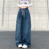 ヴィンテージデニムワイドイージーパンツ 春 夏 | SHEENA  | 詳細画像16 