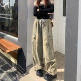 ヴィンテージデニムワイドイージーパンツ 春 夏 | SHEENA  | 詳細画像2 