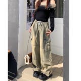 ヴィンテージデニムワイドイージーパンツ 春 夏 | SHEENA  | 詳細画像3 