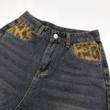 レオパード柄ロールアップワイドデニムパンツ 春 夏 | SHEENA  | 詳細画像12 