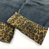 レオパード柄ロールアップワイドデニムパンツ 春 夏 | SHEENA  | 詳細画像14 