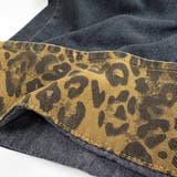 レオパード柄ロールアップワイドデニムパンツ 春 夏 | SHEENA  | 詳細画像15 