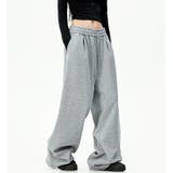 刺しゅうロゴスウェットワイドパンツ | SHEENA  | 詳細画像10 