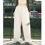 刺しゅうロゴスウェットワイドパンツ | SHEENA  | 詳細画像11 