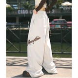 刺しゅうロゴスウェットワイドパンツ | SHEENA  | 詳細画像14 