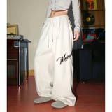 刺しゅうロゴスウェットワイドパンツ | SHEENA  | 詳細画像18 