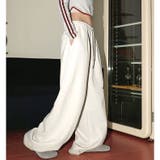 刺しゅうロゴスウェットワイドパンツ | SHEENA  | 詳細画像20 