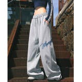 刺しゅうロゴスウェットワイドパンツ | SHEENA  | 詳細画像3 