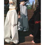 刺しゅうロゴスウェットワイドパンツ | SHEENA  | 詳細画像32 
