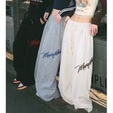 刺しゅうロゴスウェットワイドパンツ | SHEENA  | 詳細画像34 