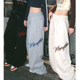 刺しゅうロゴスウェットワイドパンツ | SHEENA  | 詳細画像35 