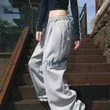 刺しゅうロゴスウェットワイドパンツ | SHEENA  | 詳細画像5 