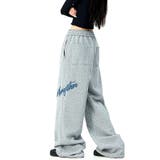 刺しゅうロゴスウェットワイドパンツ | SHEENA  | 詳細画像9 