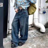 ビッグポケットデニムカーブワイドパンツ | SHEENA  | 詳細画像4 