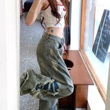 サイドハイダメージデニムワイドパンツ | SHEENA | 詳細画像8