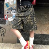 ブラウン | レオパード柄ハーフパンツ | SHEENA