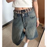 チェック柄レイヤードインナーショートパンツ | SHEENA | 詳細画像9