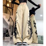 サイドトライバルプリントワイドパンツ | SHEENA  | 詳細画像18 