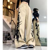 サイドトライバルプリントワイドパンツ | SHEENA  | 詳細画像20 