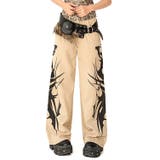 サイドトライバルプリントワイドパンツ | SHEENA  | 詳細画像3 