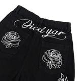 バックフラワーロゴ刺繍カーブワイドパンツ | SHEENA | 詳細画像21