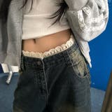 レースレイヤードデニムワイドハーフパンツ | SHEENA | 詳細画像21