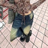 レースレイヤードデニムワイドハーフパンツ | SHEENA | 詳細画像4
