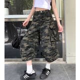 カモフラ柄カーゴハーフパンツ | SHEENA | 詳細画像19