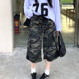 カモフラ柄カーゴハーフパンツ | SHEENA | 詳細画像30