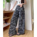 カモフラ柄バギーワイドパンツ | SHEENA | 詳細画像10