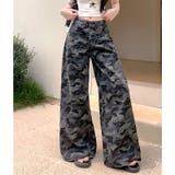 カモフラ柄バギーワイドパンツ | SHEENA | 詳細画像12