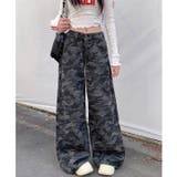 カモフラ柄バギーワイドパンツ | SHEENA | 詳細画像14